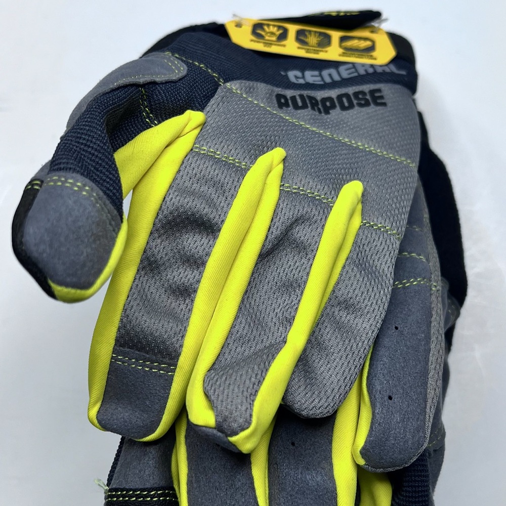 FIRM GRIP 3 Pairs General Purpose Work Gloves Medium NWT